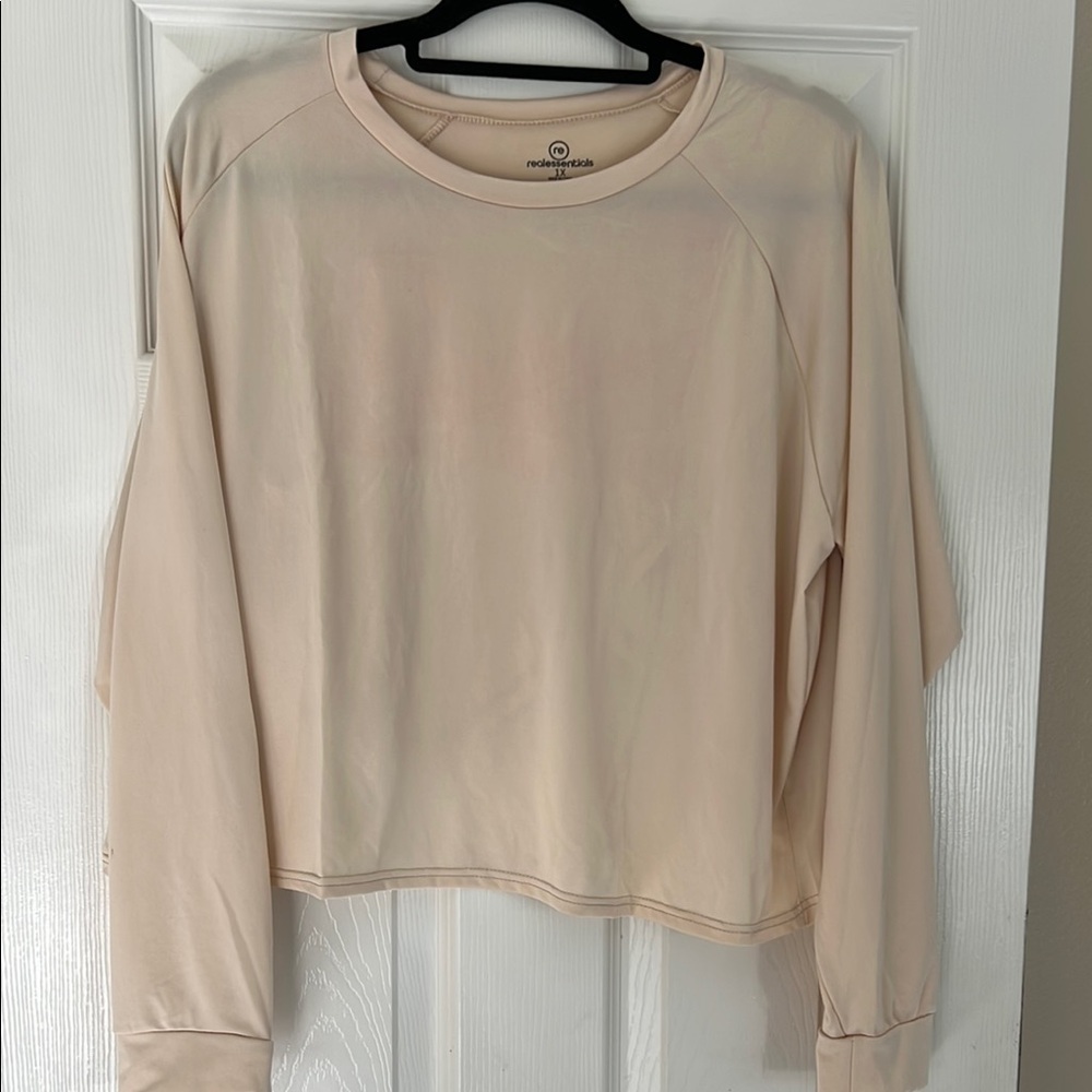 Real Essential Tan Crop Relaxed Fit 1X